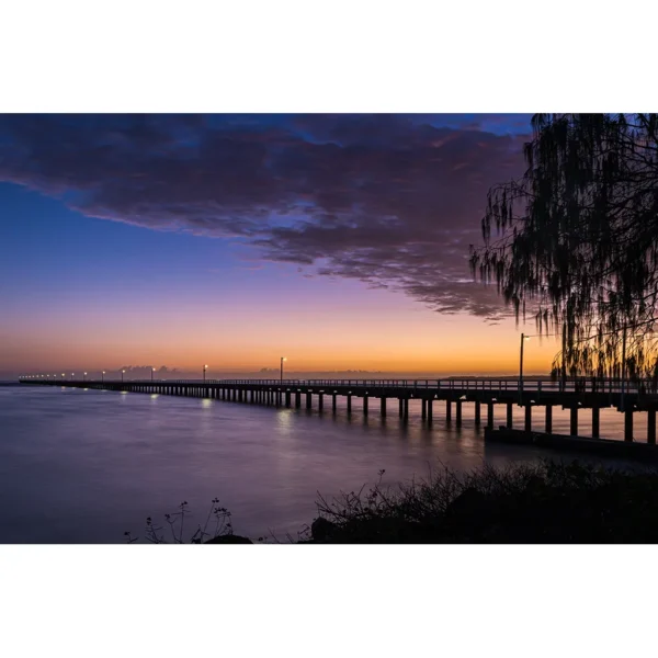 Urangan Pier Hervey Bay Photographic Art Matted Print